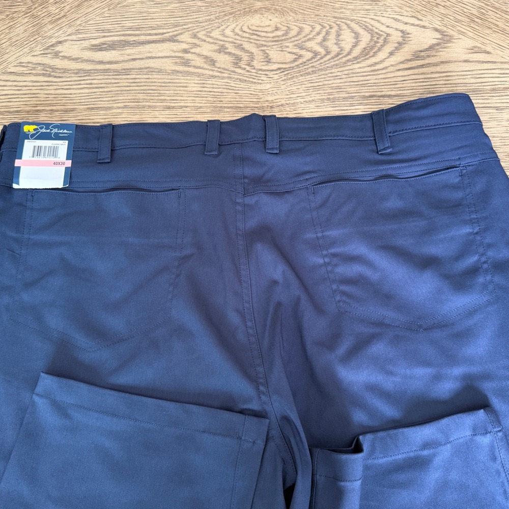 Jack Nicklaus Men Golf Pants Navy Blue Stretch Moisture Wicking UPF 50 40x30 NEW - Picture 10 of 10